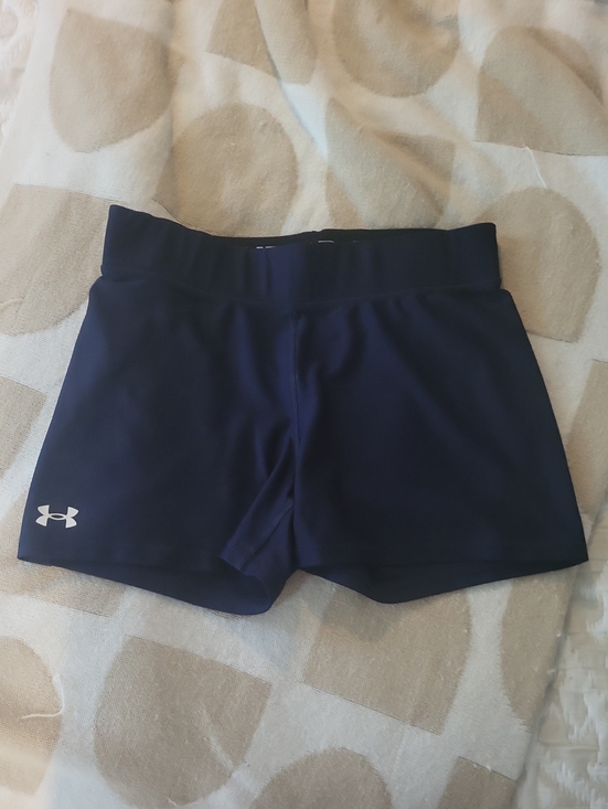 Under Armour Pants - NWOT Under Armour Women's Navy Athletic Compression Performance Shorts Logo